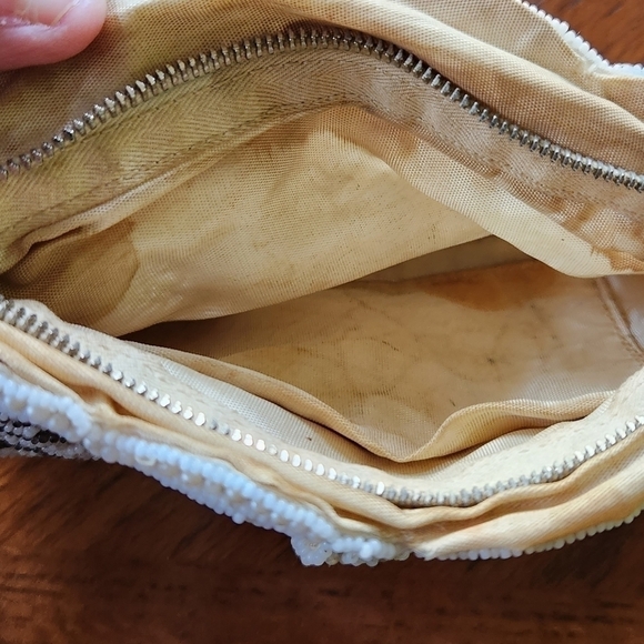 Vintage pearl beaded bag - Picture 6 of 9